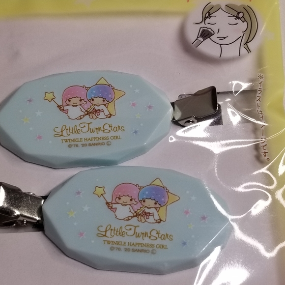 Sanrio Bangs Hair Clip - Little Twin Stars  2 pcs New - Picture 2 of 9